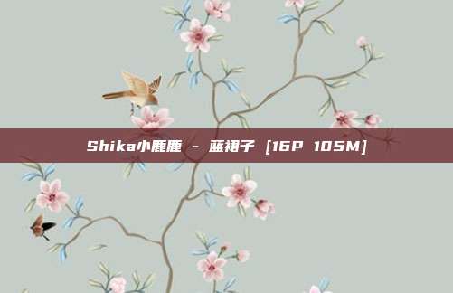 Shika小鹿鹿 - 蓝裙子 [16P 105M]