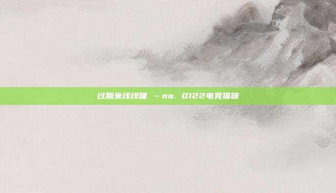 过期米线线喵 –no. 0122电竞猫咪