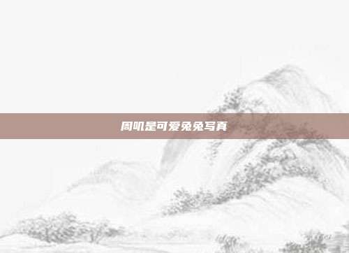 周叽是可爱兔兔写真