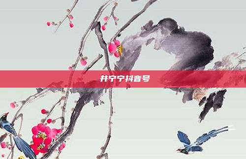 桜井宁宁抖音号