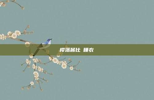 樱落酱比叡睡衣