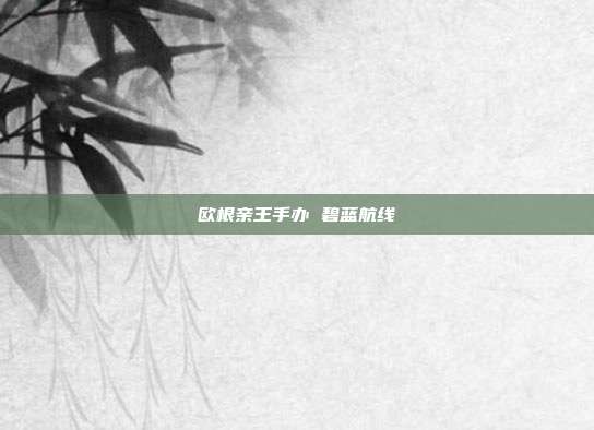 欧根亲王手办 碧蓝航线