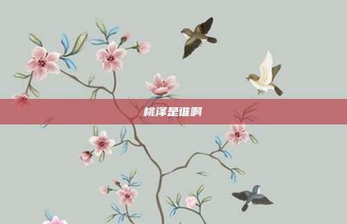 桃泽是谁啊