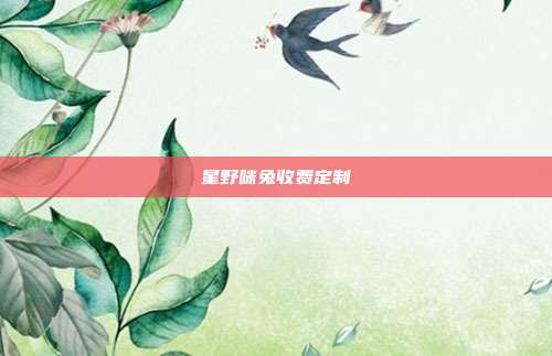 星野咪兔收费定制