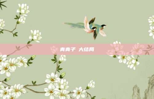 青青子袊大结局