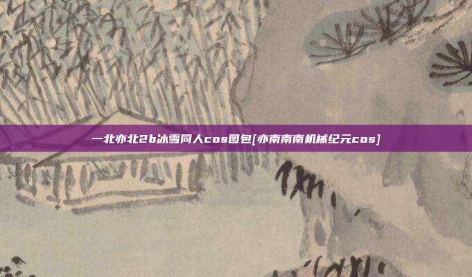 一北亦北2b冰雪同人cos图包[亦南南南机械纪元cos]