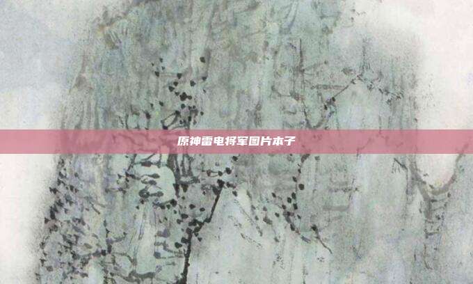 原神雷电将军图片本子