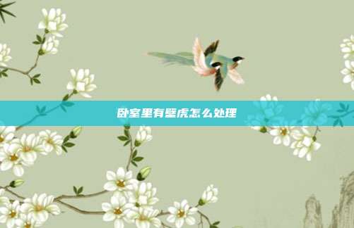 卧室里有壁虎怎么处理