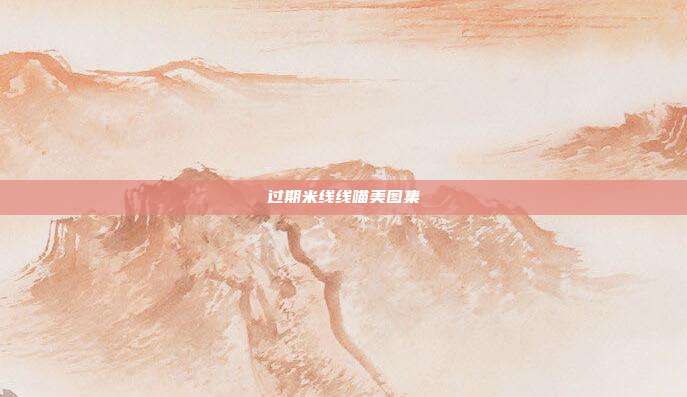 过期米线线喵美图集