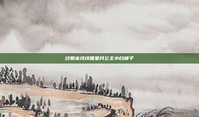 过期米线线喵星月公主小白铺子